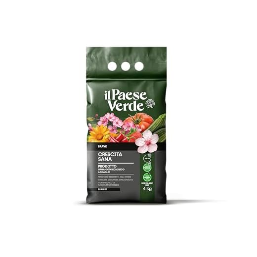 Il Paese Verde - Brave Crescita Sana 4kg - Concime Organico Biologico con Micorrize - Concime Universale Adatto ad Ogni Pianta - Favorisce la Radicazione - Migliora la Salute delle Piante