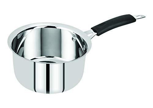 Bergner Essential Stainless Steel Saucepan with Induction Base (16 cm, 1600 ml, Silver)
