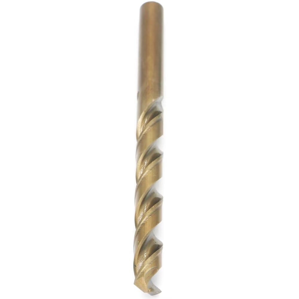 Juego de brocas de cobalto M35, 8 mm, 10 piezas, para metales duros como acero inoxidable, hierro fundido, excepcional resistencia al calor, métrico 5% cobalto grado M35 HSS-CO, diseño de vástago