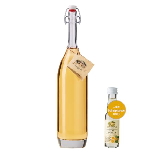 Prinz Original Alte Erdbeere 0,7 l und Schnapsprobe 0,02 l – edler Schnaps mit feiner Holzfassnote – mild & fruchtig – Qualität aus Österreich (Alte Erdbeere)