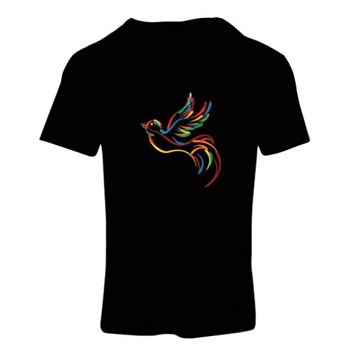 lepni.me Kvinnor t-shirt kärlek fred hippie tecken duva, 60-talet 70-talet Woodstock festival symbol