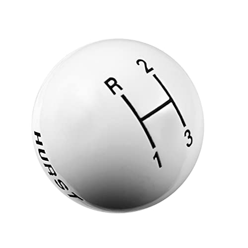 Hurst 1637624 White 3-Speed Replacement Shifter Knob
