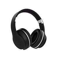 Bluetooth Kids Headphones,Wireless Kids Headphones Over Ear with Microphones,Stereo Sound ,10H Playtime,Foldable&Adjustable Children Headphone,Bluetooth 5.1 Headset for Adults School Travel (Black)