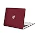 MOSISO MacBook Air 13 Inch Case (Release 2010-2017 Older Version), Plastic Hard Shell Case Cover Only Compatible MacBook Air 13 (Models: A1369 & A1466), Wine Red