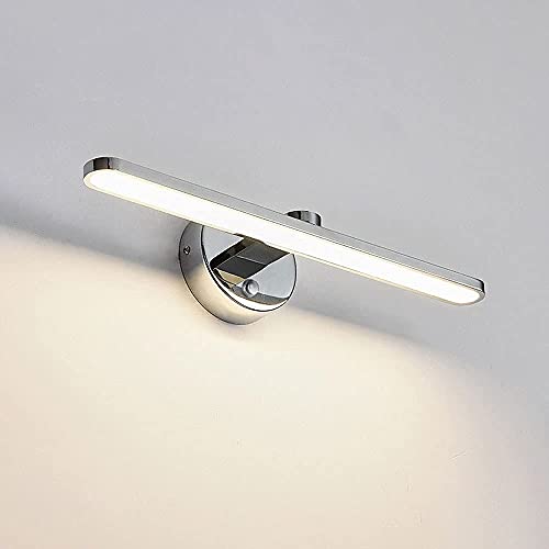 Applique câblée LED étanche IP44 pour lampe de miroir maquillage en métal et éclairage de vanité