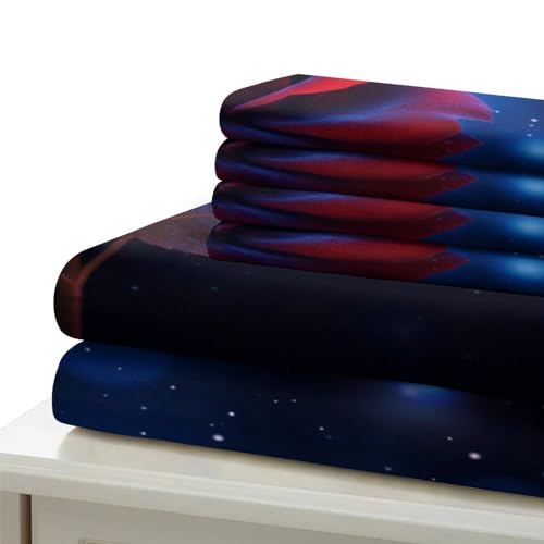 Sets linge de lit imprimé IOFEER en microfibre douce avec fermeture éclair pratique - 6