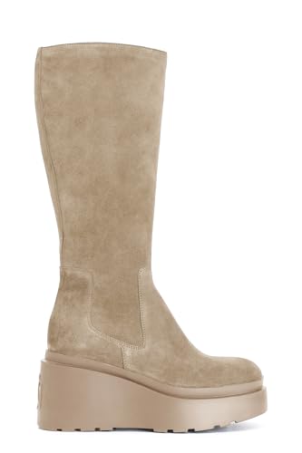 Botte en Cuir Daim CAFèNOIR C1HB6103 pour en finir avec les pieds fatigués en talons hauts