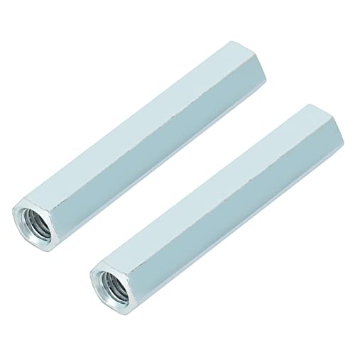 Cocoarm Écrou à Tige Longue M8, Entretoise en Acier au Carbone plaqué Zinc, Parfait pour les Applications de Construction Industrielle, Fixez Facilement Deux Pièces Ensemble