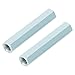 HilBeliFU 2Pcs Long Rod Nut, M8x66 Threaded Coupling Nut, Galvanized Carbon Steel Long Hex Coupling Nut, Threaded Fasteners for Home, Office Appliance Industrial, Architectural