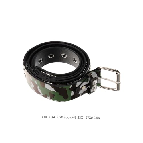 Didiseaon Men Adjustable Fashionable Trouser Belt Camouflage Design for Casual and Formal Wear Artificial Unique Style for Men and Women Camo2