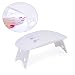 CO-Z 5W LED Nail Dryer Curing Lamp Light Portable for Gel Based Polishes Manicure Pedicure 2 Timing Setting 45s 90s (5W Small, Common - White)
