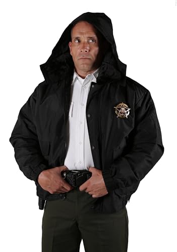 Image of First Class 100% Nylon Oxford All Season Deluxe Plain and Security Bomber Jacket