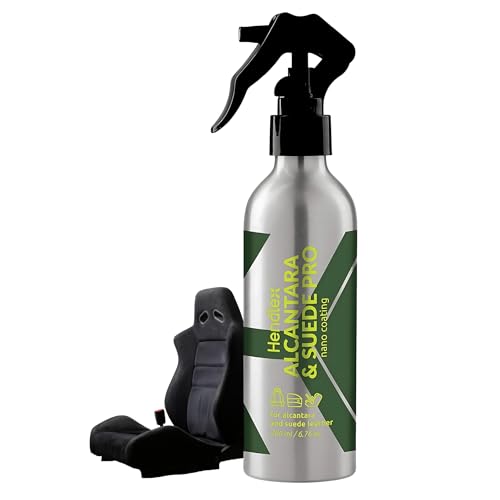 Hendlex Auto-Innenraum-Schutzmittel für Alcantara und Wildleder Pflege, Cockpitpflege Auto und Lederpflege Auto – Hydrophober Schutz vor Verschüttungen und Flecken, 200 ml