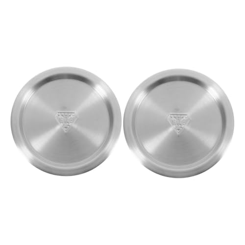 JECOMPRIS 2 Piezas Tapa Inoxidable para Cacerolas de Cocina Cubierta Multiusos para Sartenes y Otras Ollas Compatible con Utensilios para Cocción y Energético