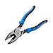 Klein Tools J2000-9NECRTP Side Cutter Linemans Pliers, Made in USA, with Tape Pulling and Wire Crimping, High Leverage, 9-Inch