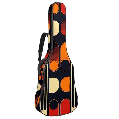 Sac à dos pour guitare acoustique à motif abstrait pour musicien nomade