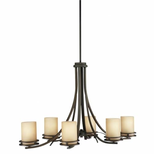 Kichler Hendrik 6-Light Oval Chandelier, Olde Bronze
