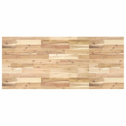 vidaXL Dessus de Bureau Non traité 120x60x4 cm Bois d'acacia Massif, Plan de Travail de Cuisine, Plan de Travail de Remplacement de Cuisine, Dessus de Bureau...