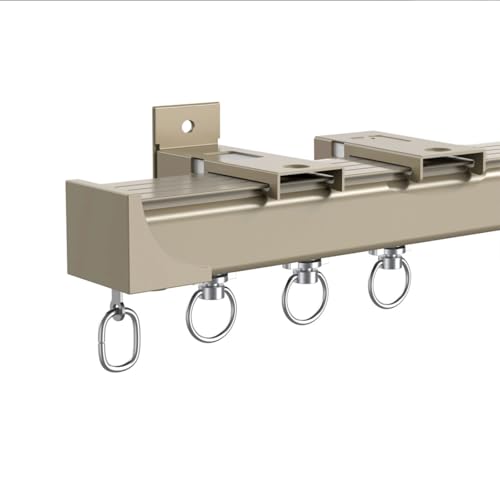 Ceiling and Wall Mounted Heavy-Duty Curtains Rails Decorative Drapery Rod