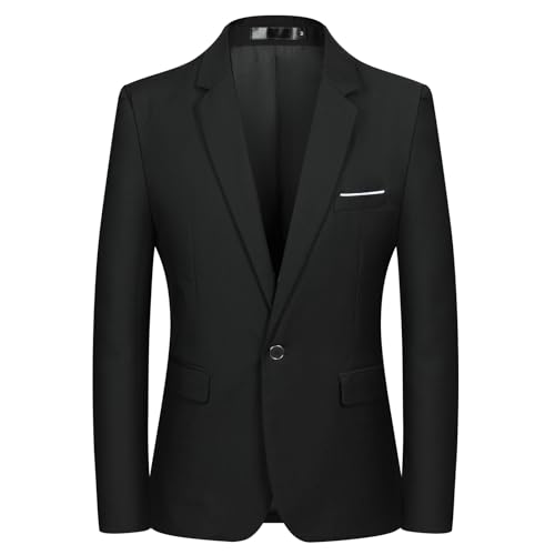 Mens Sport Coats and Blazers 5 Real Pockets Slim Fit Business Casual Men Suit Blazer Suit Jacket