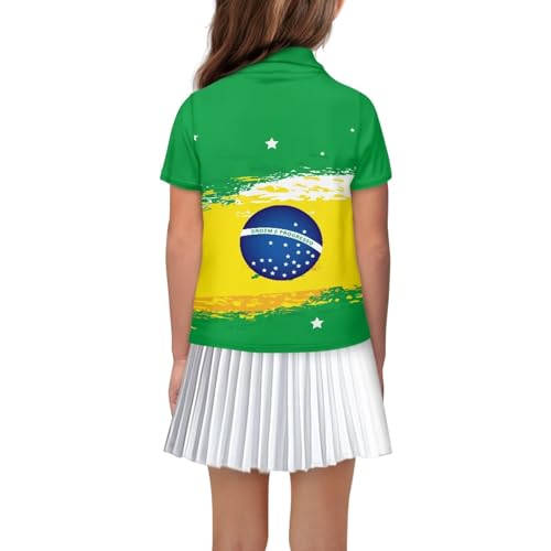 Girls and Boys Golf Shirts Short Sleeve Performance Polo Shirts Comfortable & Soft School Uniform Shirts Button UP2