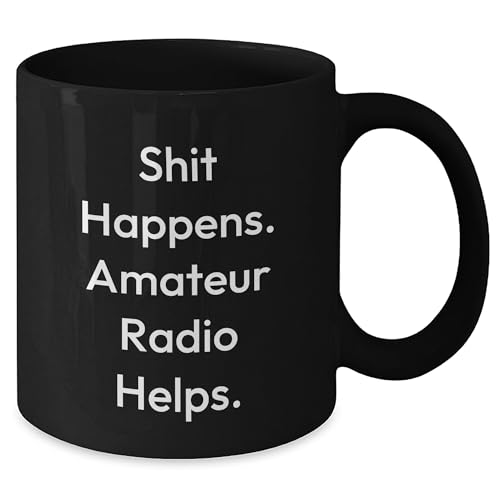 Taza de Café Negra Bandillero 11 Onzas para Radioaficionados miniatura 2