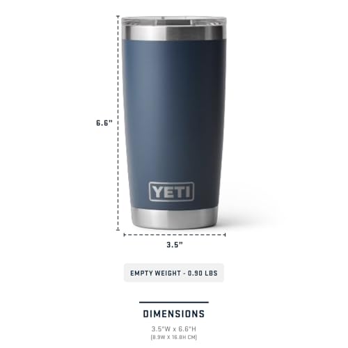 Image of YETI Rambler 20 oz Stainless Steel Vacuum Insulated Tumbler w /MagSlider Lid
