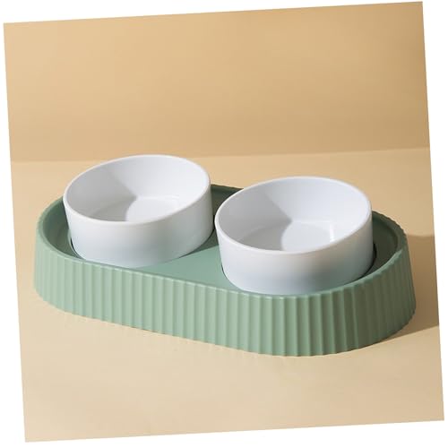 ペットボウル 食器台 犬用 猫用 脚付 水飲みボウル フードボウル 陶器製 かわいい フードボウル スタンドセット ペット用品 セラミック 給水器 ペットボウルスタンド