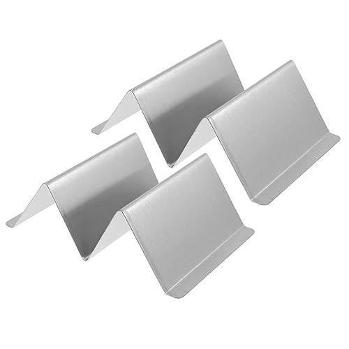 Garneck 2 Pcs Tortilla Stand Clear Pancake Rack Taco Holder Tray Nonslip Storage Holders Mini Taco Holder Rust-proof Taco Racks Banner Stand Taco Display Holders Silver Stainless Steel