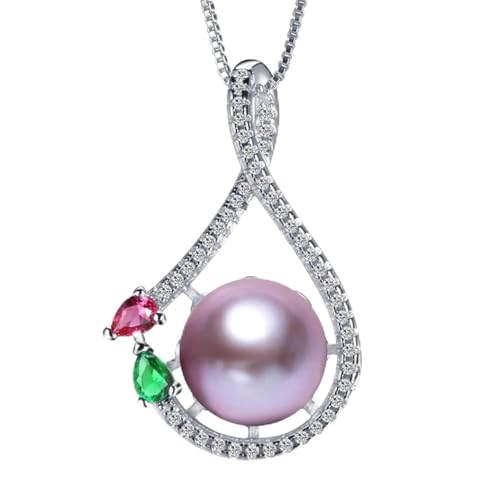 Bijoux en perles naturelles collier d'eau douce pour femmes avec boîte