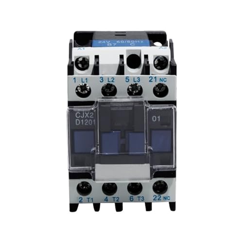 Contactor de CA CJX2-1201 NC de 12A y bobina de 110V para control de motores eléctricos