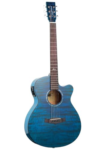 TANGLEWOOD - Guitarra Acústica TANGLEWOOD AZURE SUPER FOLK AZUL - TA4CEBL