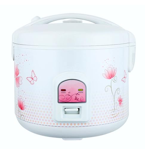 Delight Electric Rice Cooker and Steamer, White, 1.8L Capacity, 700W, with Non-Stick Bowl, Automatic Cooking, Warmer Function, Measuring Cup, Spatula - Image 4