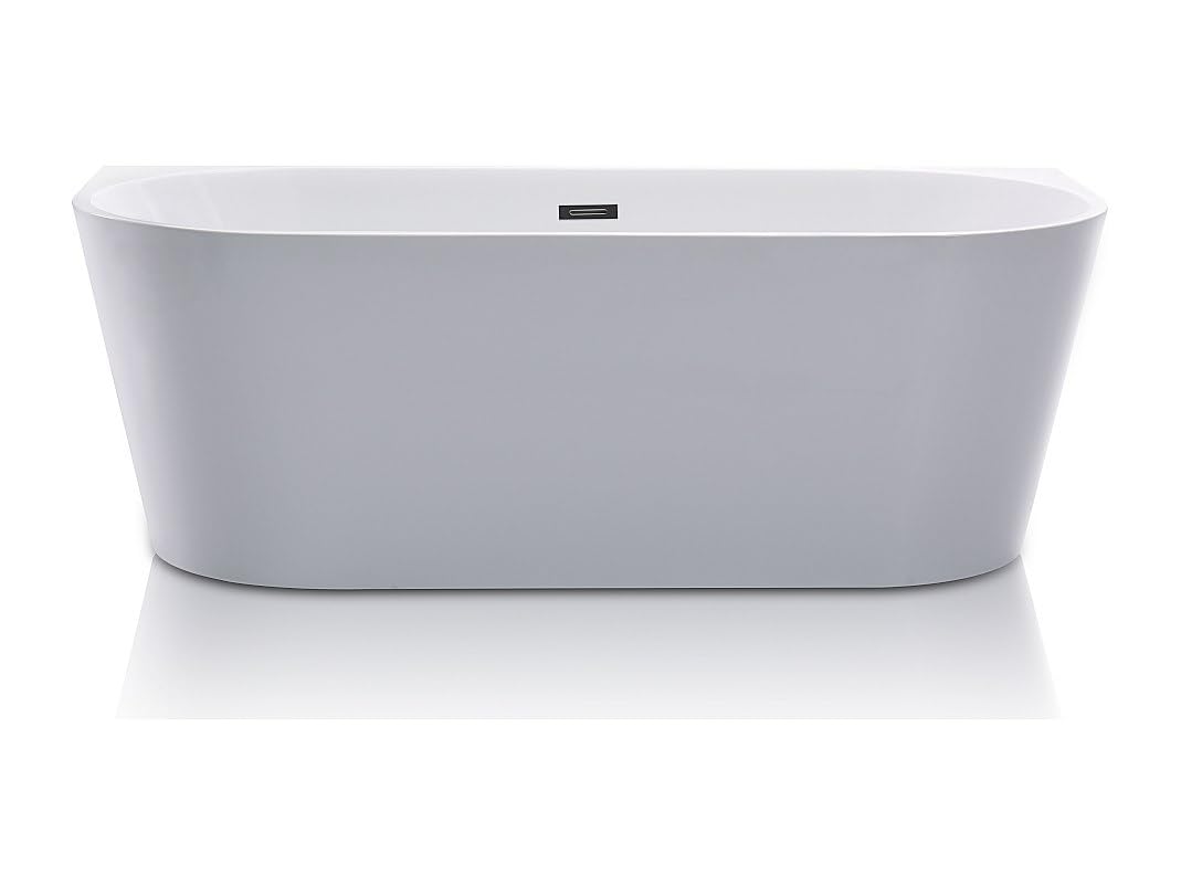 Vente-unique - Bañera islota - DIVINA - 245L - 170 x 75 x 58 cm - Blanca