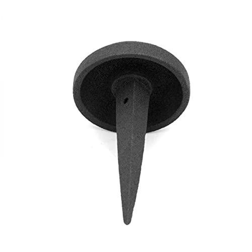 Renovators Supply Manufacturing Black Wrought Iron Nails 3 X 2 In. Long Round Clavos Floral Decorative Black Powder Coated Nails For Barn, Gate, Window Shutter Or Doors Home Hardware Nails #TOP5