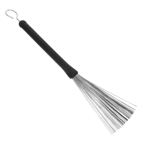 GALPADA Stainless Steel Jazz Drum Brush Wire Brush for Percussion Instruments Durable Drum Stick for Beginners and Youth Bands Enhanced Volume and Articulation