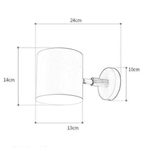 Apliques de pared nórdicos ajustables de lectura para interiores con cableado 4