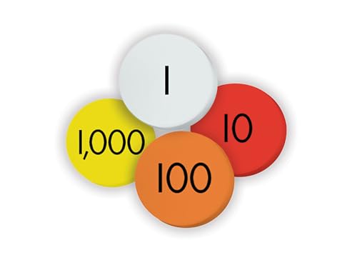 Teacher Created Resources Teacher Sensational Math Place Value Discs 4-Value Whole Numbers Set of 100