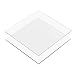 8.50 inch Buttercream Acrylic Square Cake Disk Set of Two 0.18 or 3/16 inch thick - Great for Serving Bake Goods and Art Craft Project