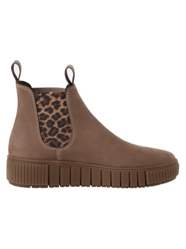 Tamaris Chelsea plano para mujer en color beige taupe y leopardo de la talla 41 5