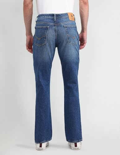 Image of U.S. Polo Assn. Denim Jeans for Men, Bootcut Fit Men Jeans for Office & Regular Wear