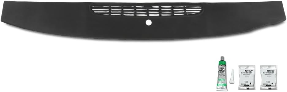 GRAND ORANGE TPE Dash Cover Panel Defrost Vent Grille Cap Upper Dashboard Black Fit Chevy Tahoe Avalanche Suburban & GMC Yukon/XL/Denal & Cadillac Escalade 2007-2014,Fit Silverado GMC Sierra 2007-2013