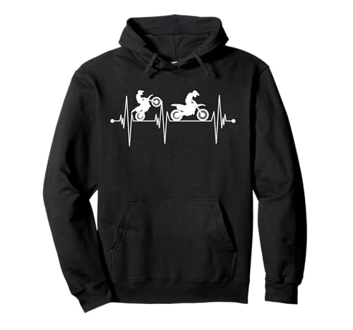 Motocross Motociclista Enduro Off Road Divertente Felpa con Cappuccio