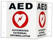 Aed Plus 3-D Wall Sign