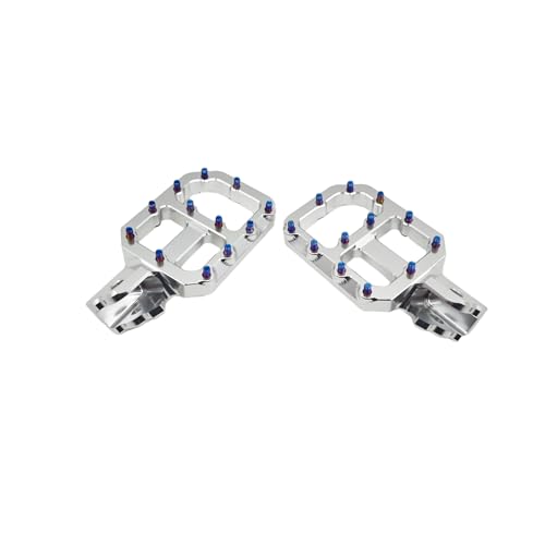 FMO EBPA Light Bee Foot Pegs 6061 AL + 304 SS Blueing Fit SurRon Light Bee S/X 79Bike Falcon M 79Bike Falcon Pro E-Ride Pro SS 1.0 SS 2.0 Segway X260 Motorcycle Accessories (Silver)