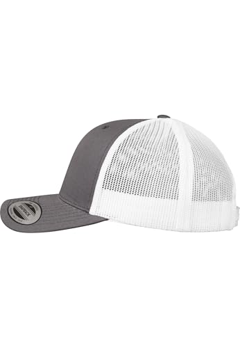 Foto von Flexfit Unisex Retro Trucker 2-Tone Baseballkappe, Darkgrey/Wht, One Size