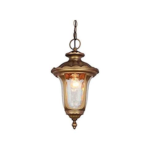 Lustre de cour rétro européen étanche haute qualité pour porche chic