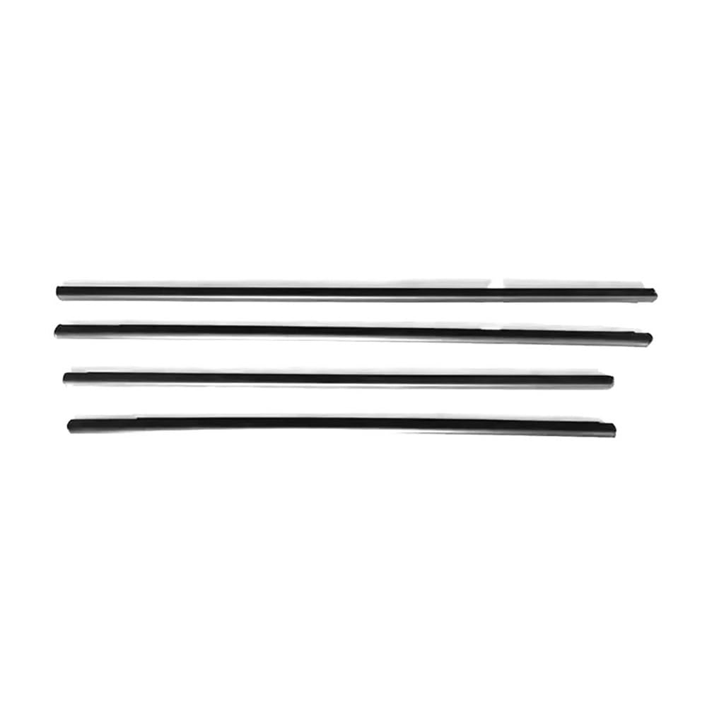 Syxlsjw Black 4Pcs Set Sealing Strip 4Pcs/Set Window Glass Weatherstrip Moulding Trim Rubber Pressure Sealing Strip For Chevrolet For Cruze 2009-2013