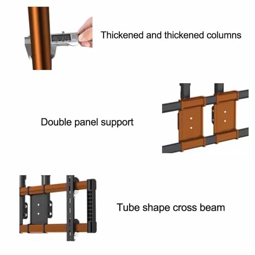 Support TV plafond inclinable pour éliminer les reflets sur grand écran - 6