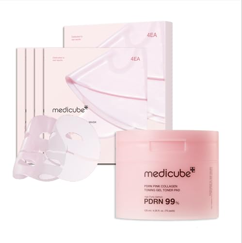 medicube Pink Pdrn Day & Night Gel Duo: Salmon DNA PDRN pink coll...